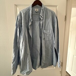H&M Sky Blue Regular Fit Shirt